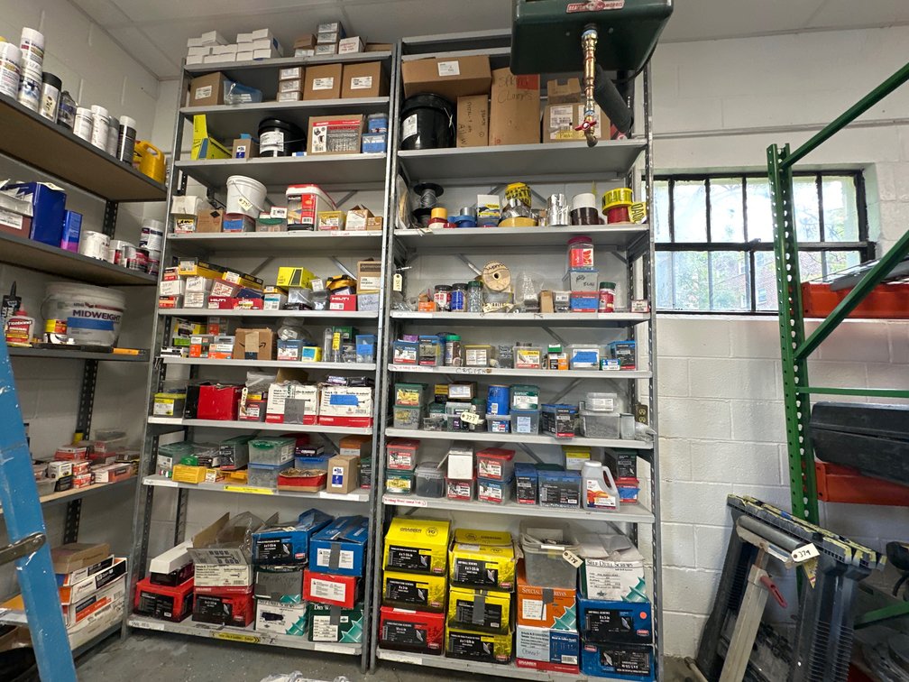 (2) Sections Steel Shelving