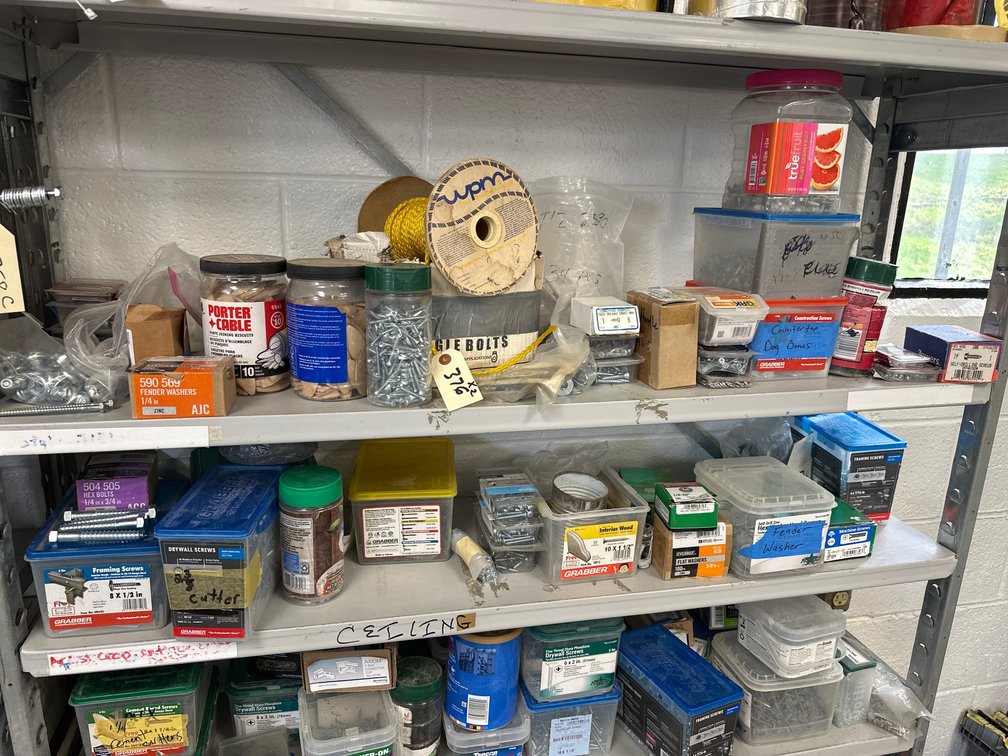 (2) Shelves Assorted Hardware