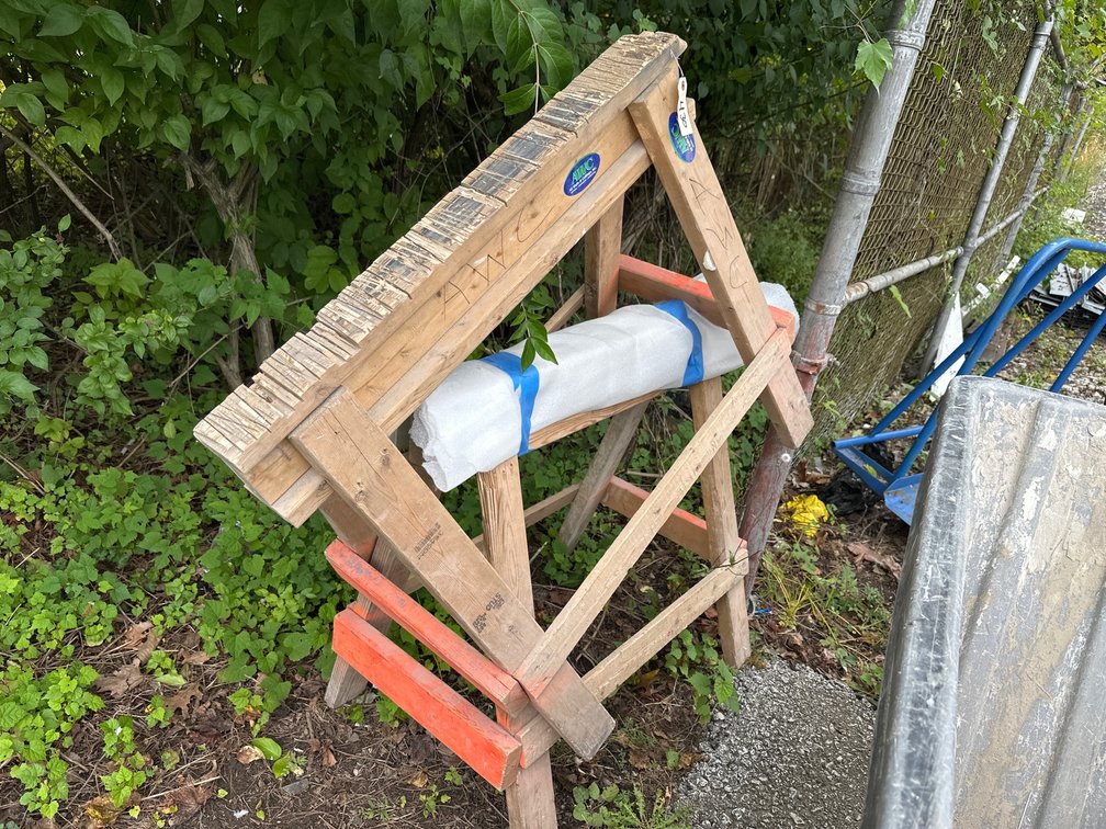 (2) Wood Sawhorses