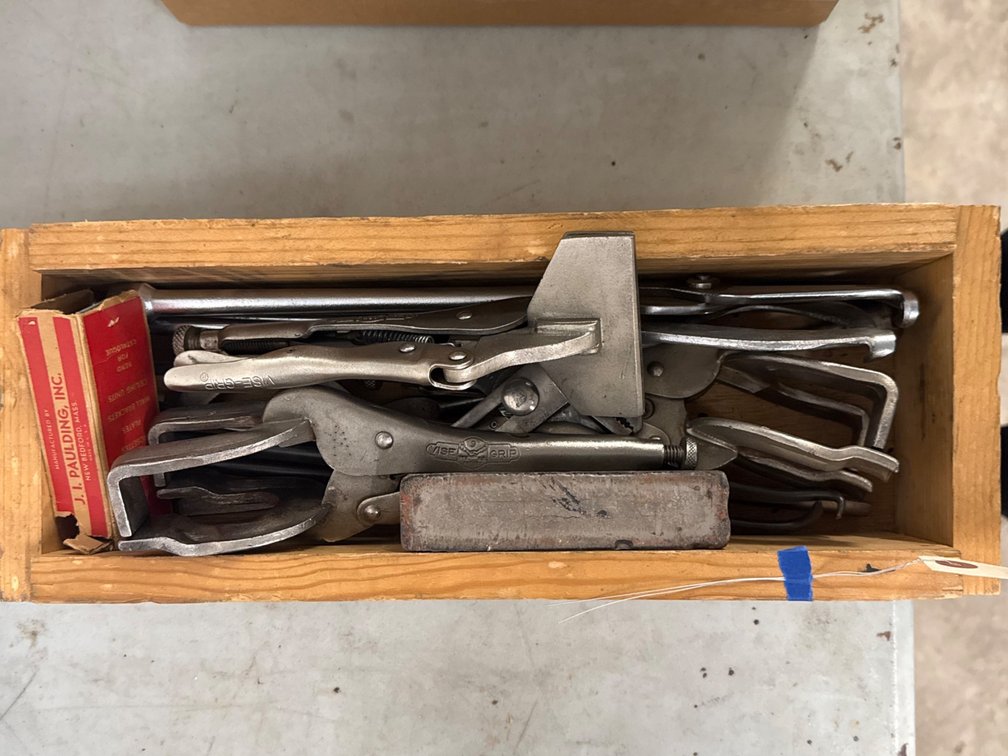 Box Of Clamps And Pliers