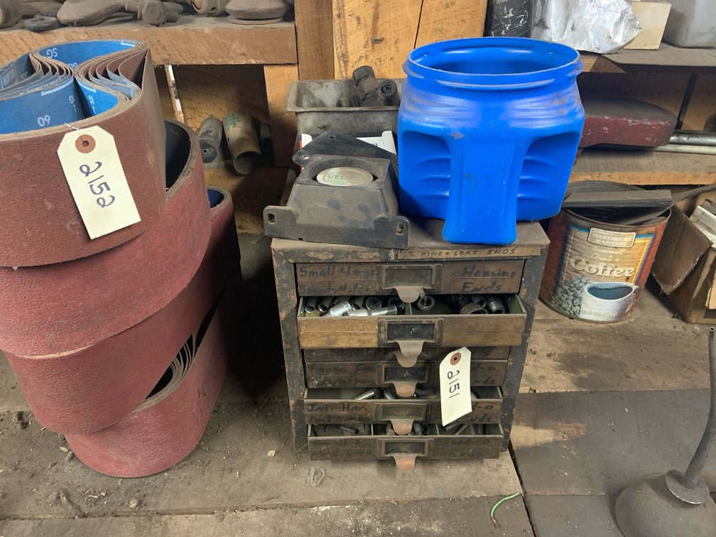 Metal Parts Organizer With Cable Repair Tools