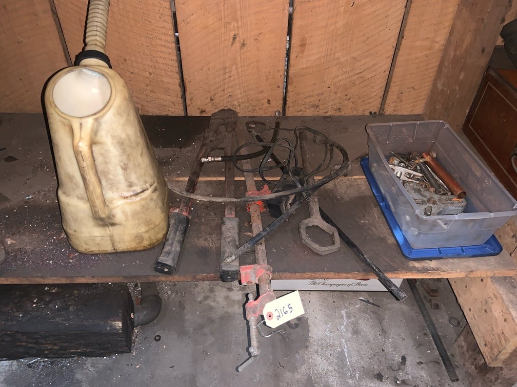 Bolt Cutters, Bar Clamp, Fuel Container