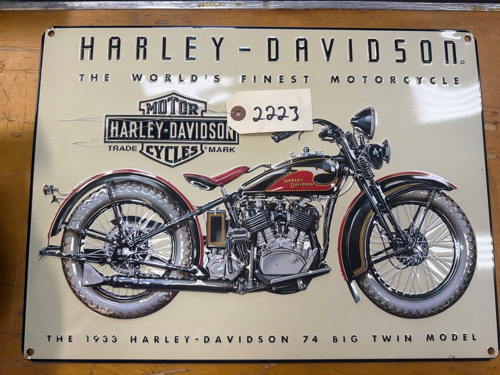 Metal Harley Davidson Sign