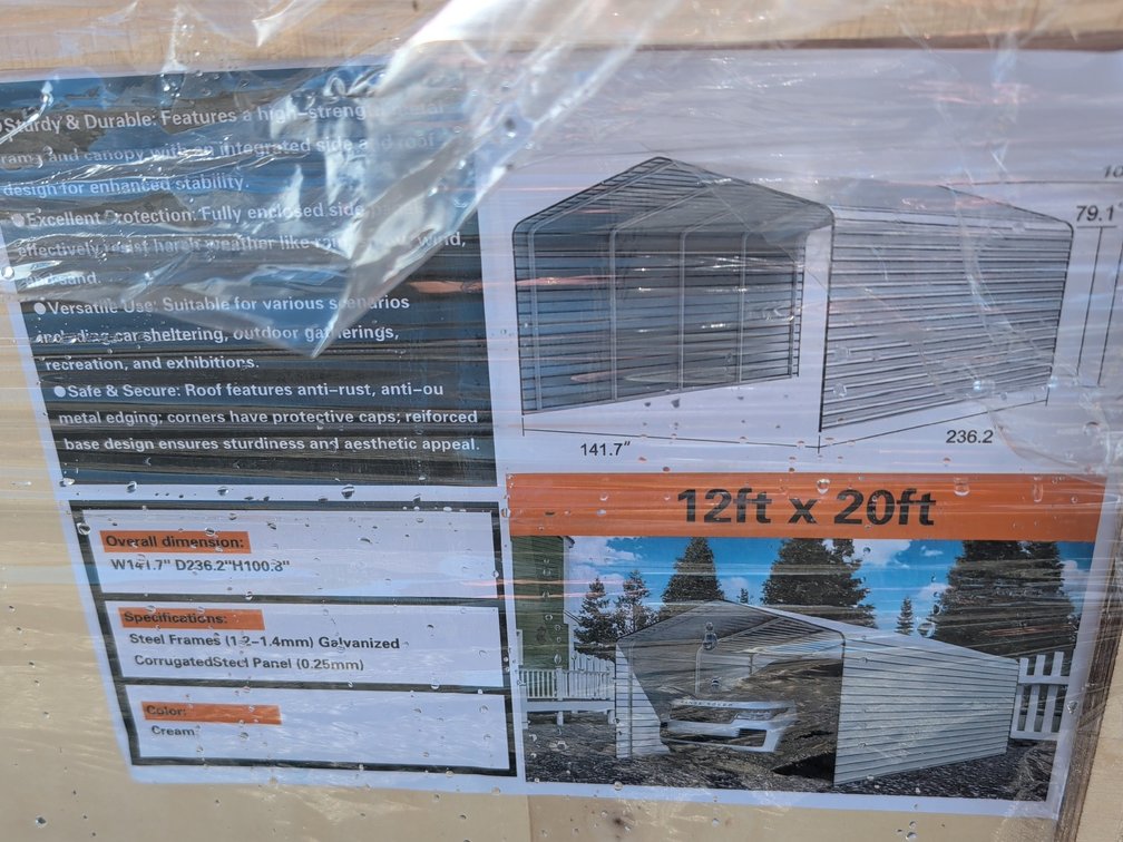High-End Carport 12 x 20