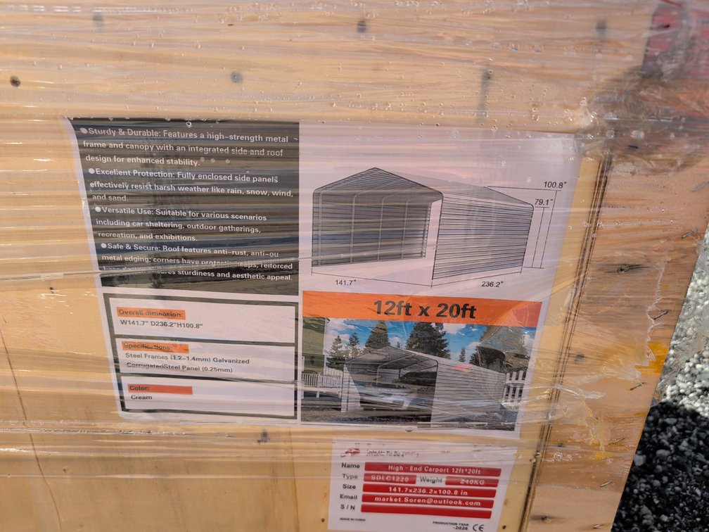 High-End Carport 12 x 20