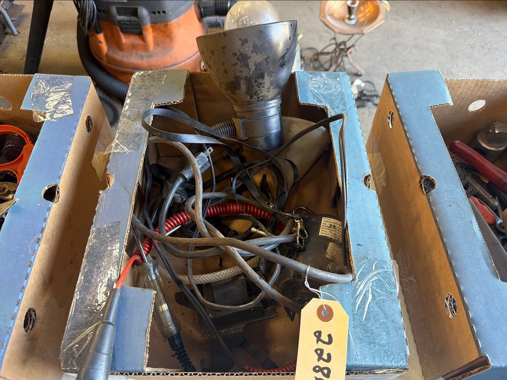 Work Light, Air Attachments, Funnel