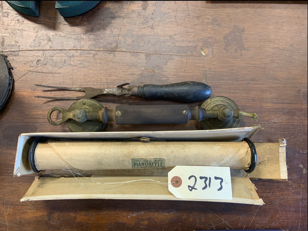 Piano Roll, Vintage Phone, Fork