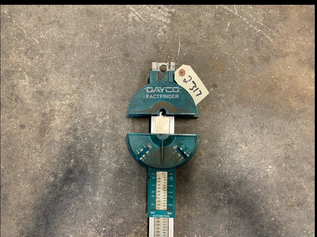 Dayco FactFinder Belt Ruler