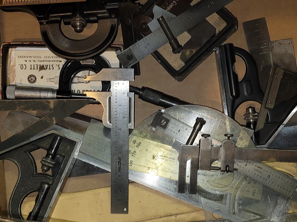 Box of Assorted Machinist Tools