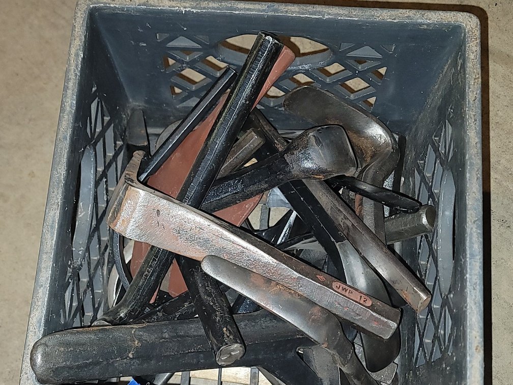 Crate of Autobody Shaping tools