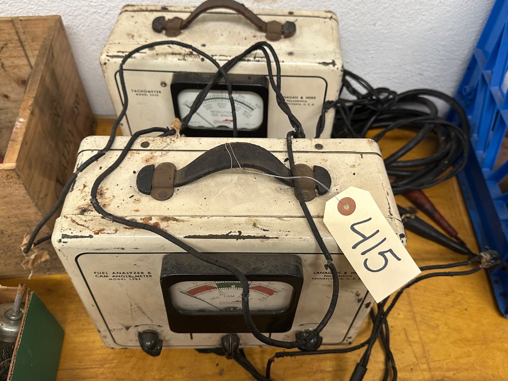 Vintage Tachometer & Fuel Analyzer