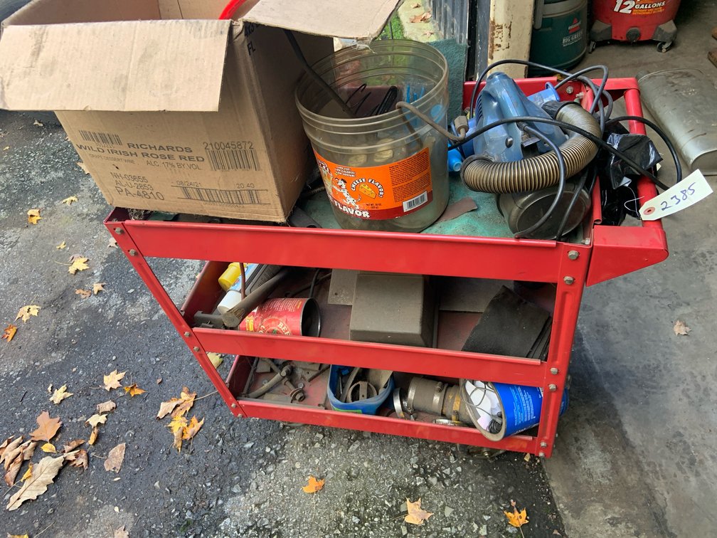 Shop Cart With Contents