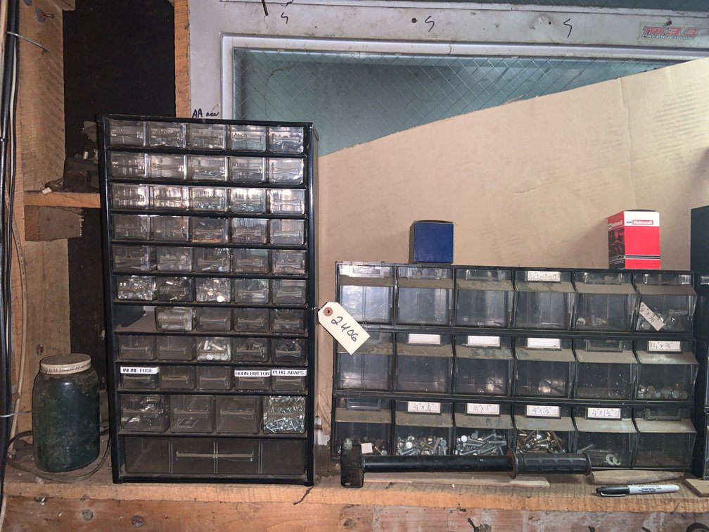 (2) Hardware Organizers With Contents
