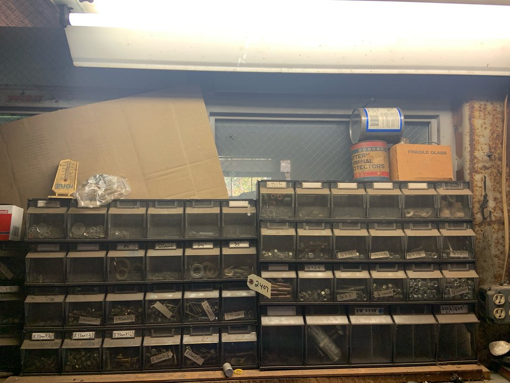 (2) Hardware Organizers With Contents