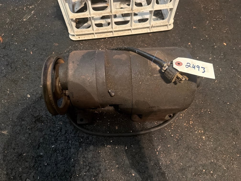 Electric Motor With V Belt Pulley