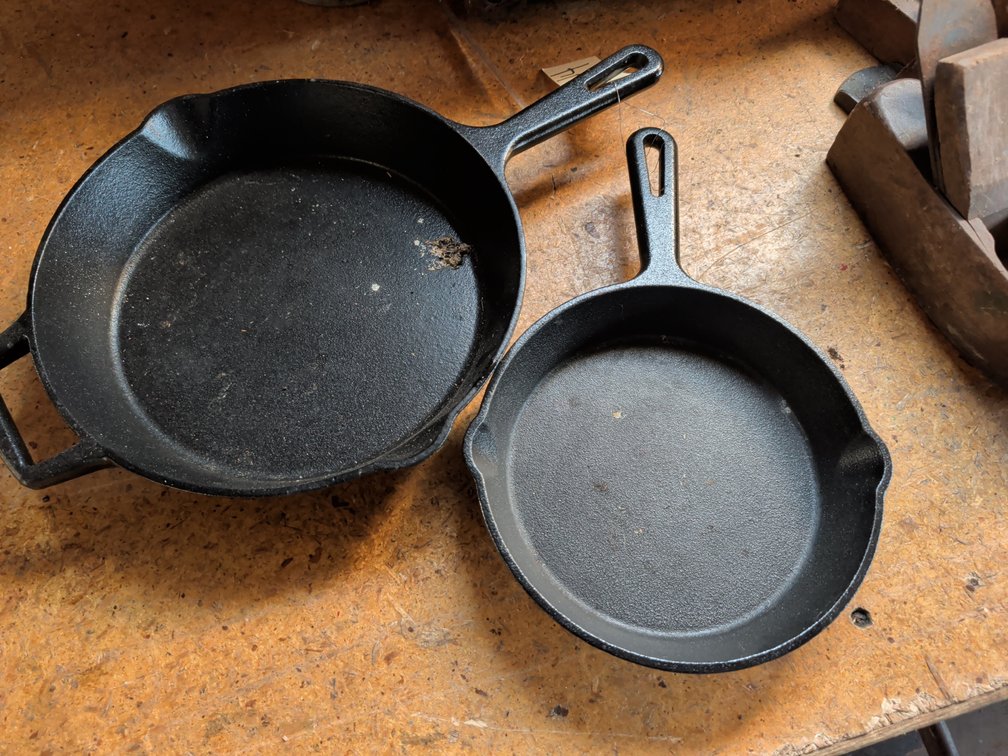 (2) Cast Iron Pans