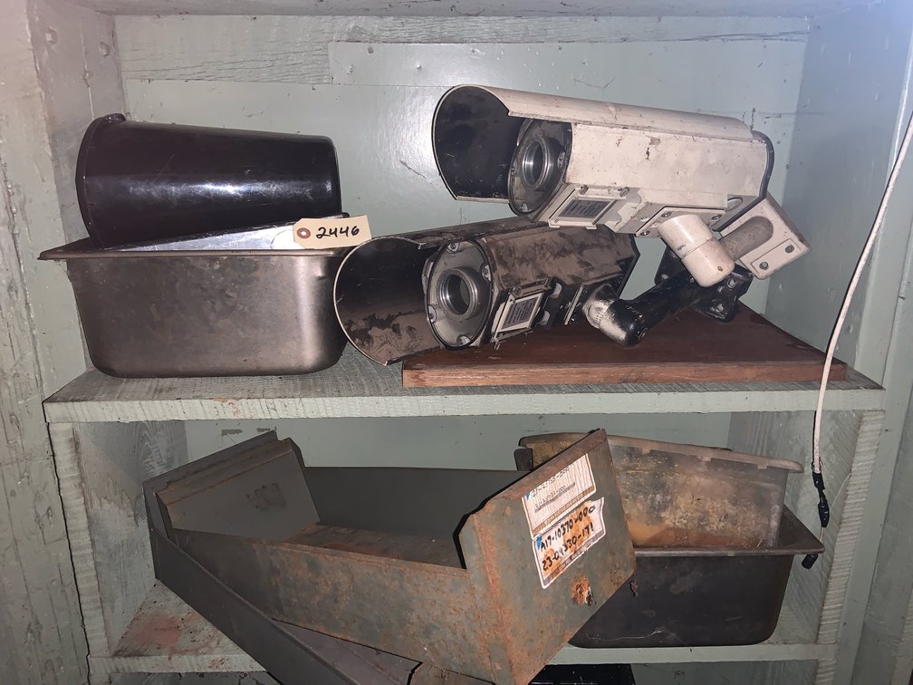 Security Cameras & Metal Bins
