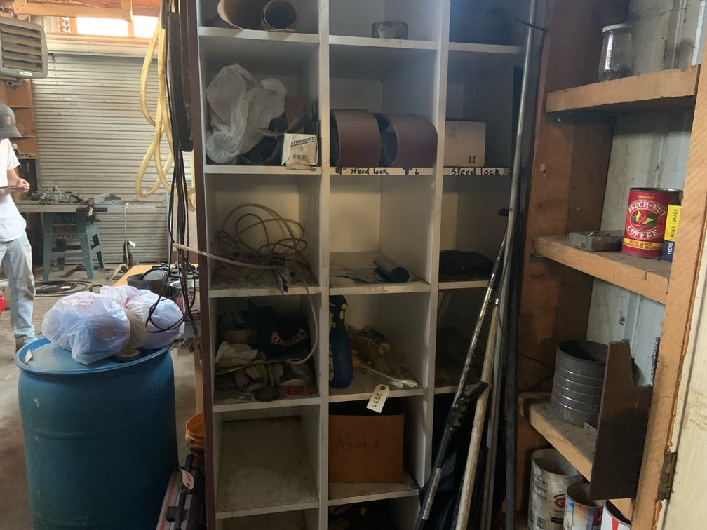 Cabinet With Sandpaper & Loading Bars