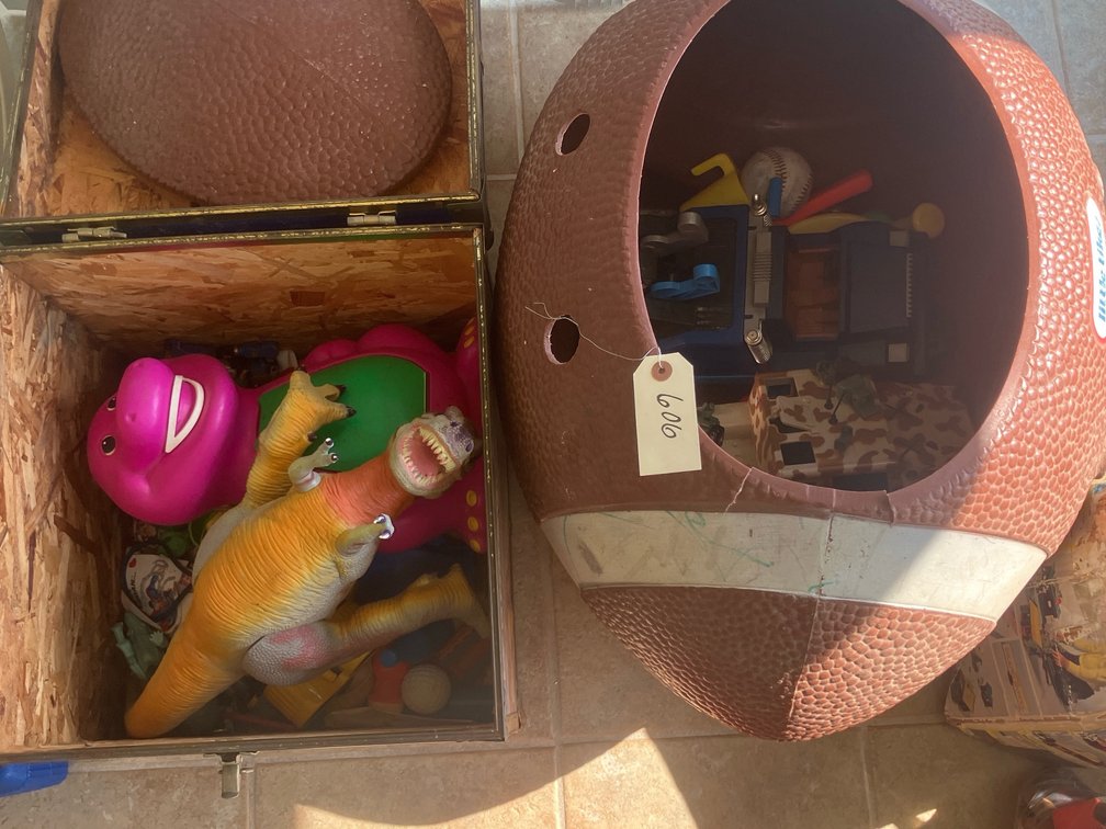 Football Toy Box W/ Toys