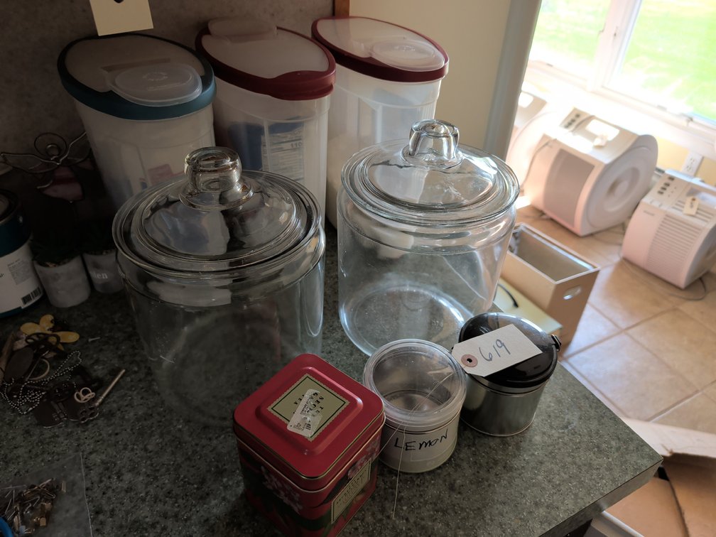 (2) Glass Jars