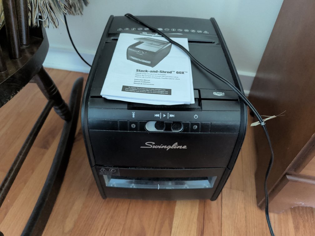 Stack-And-Shred Paper Shredder