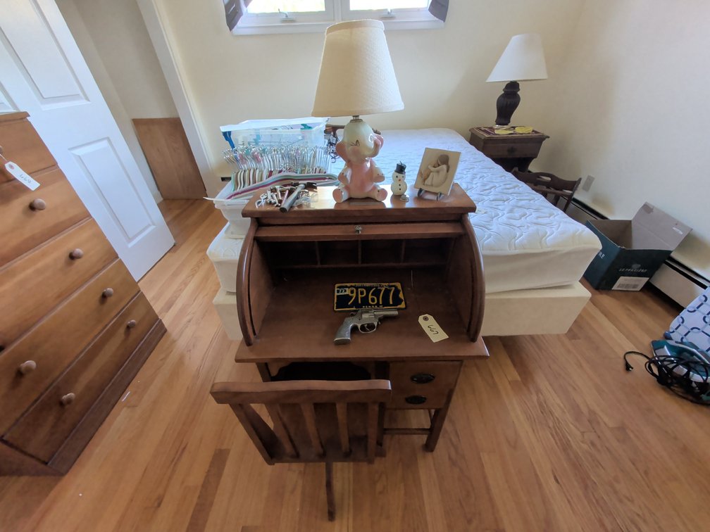 Child's Rolltop Desk & Chair