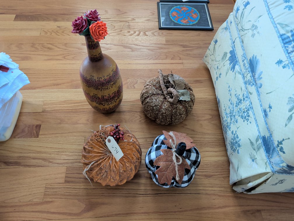 Pumpkins & Vase