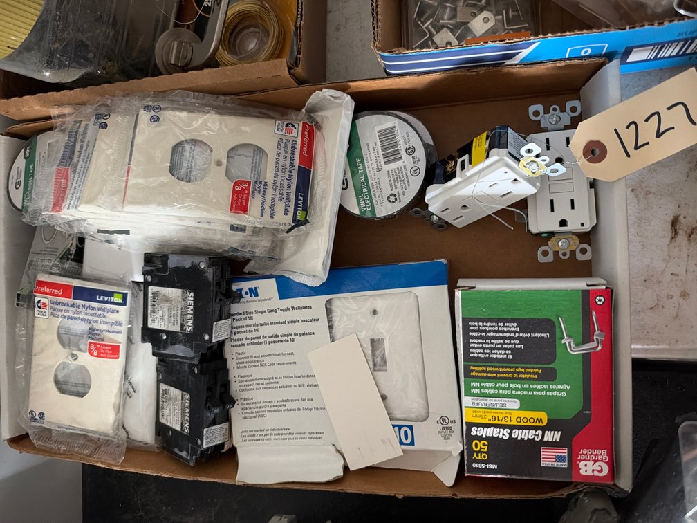 Wall Plates, Staples, Outlets, Electrical Tape
