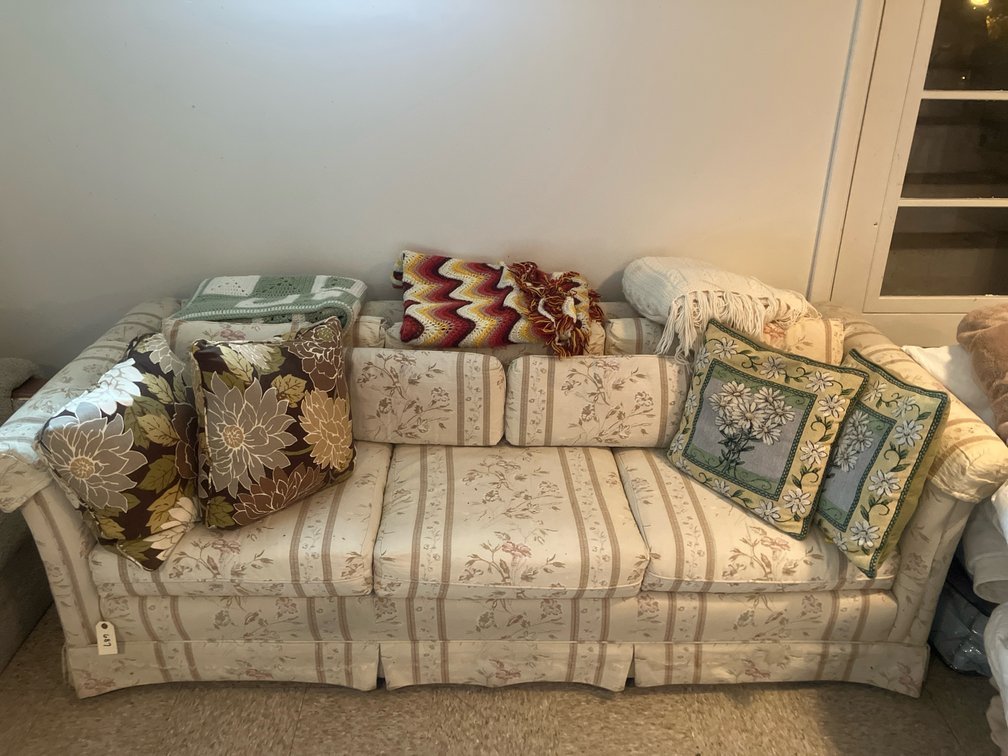 Sofa W/ Throw Pillows