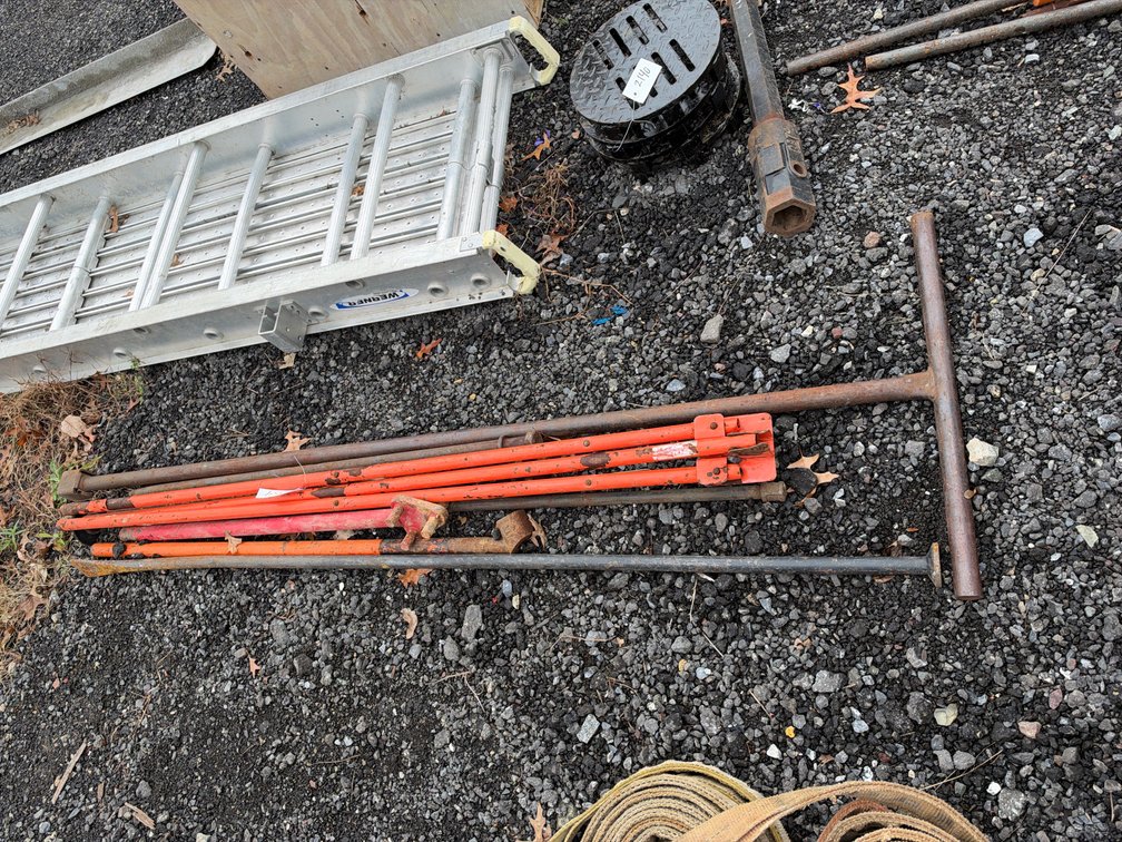 Digging Bar, Water Main Shut-Off Key, Rebar Bender