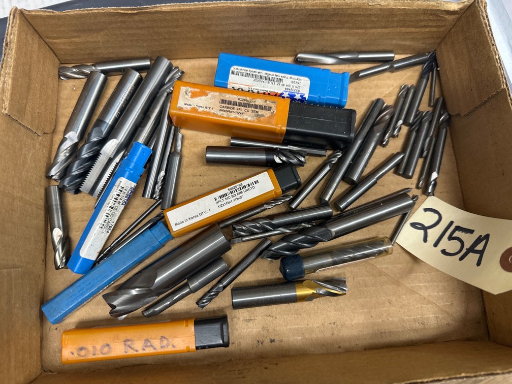 Assorted Carbide End Mills Etc
