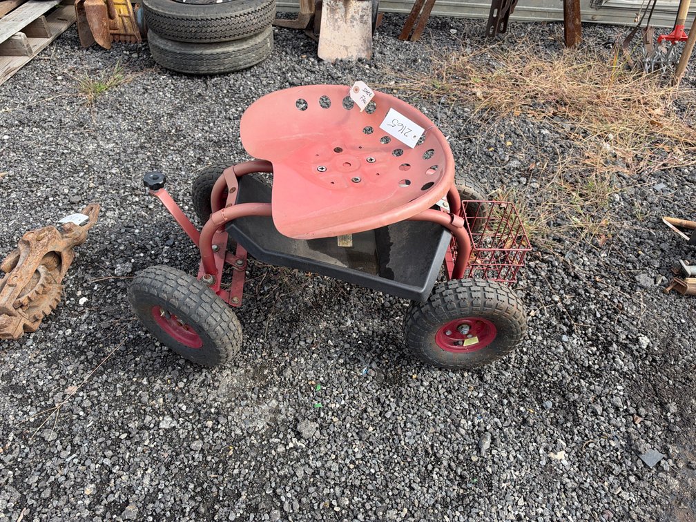Metal Rolling Garden Seat