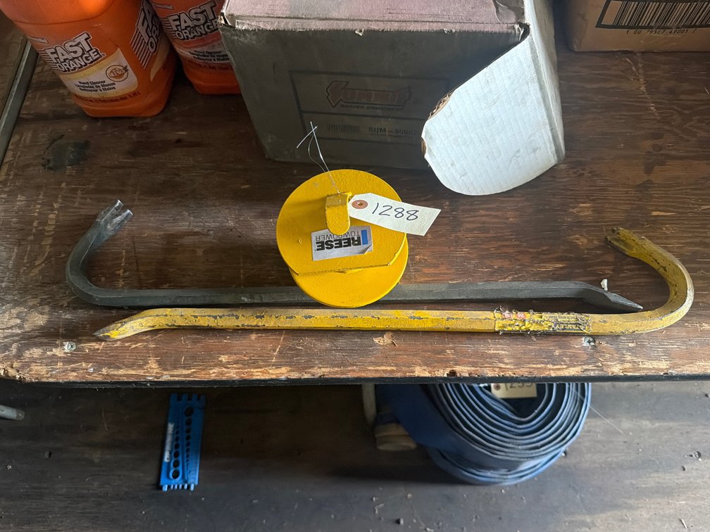 (2) Crowbars & Trailer Lock