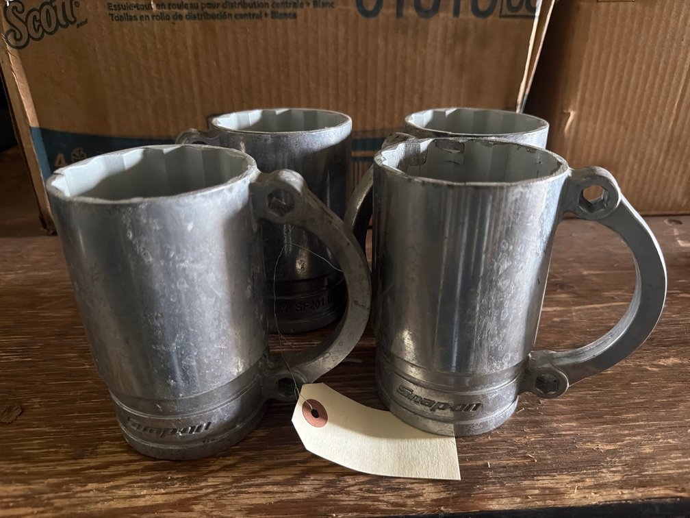 (4) Snap-On Socket Mugs