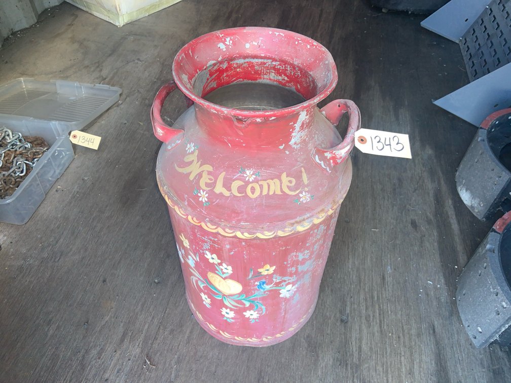 Decorative Metal Milk Can