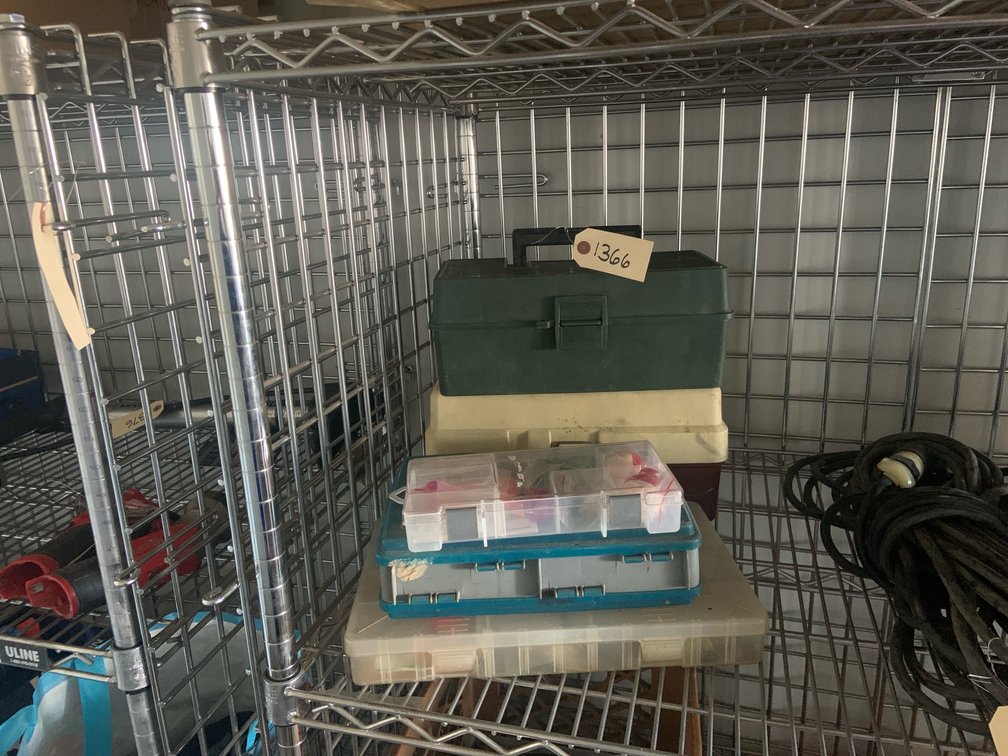 Fishing Tackle-box’s With Hooks, Lures, Bobbers