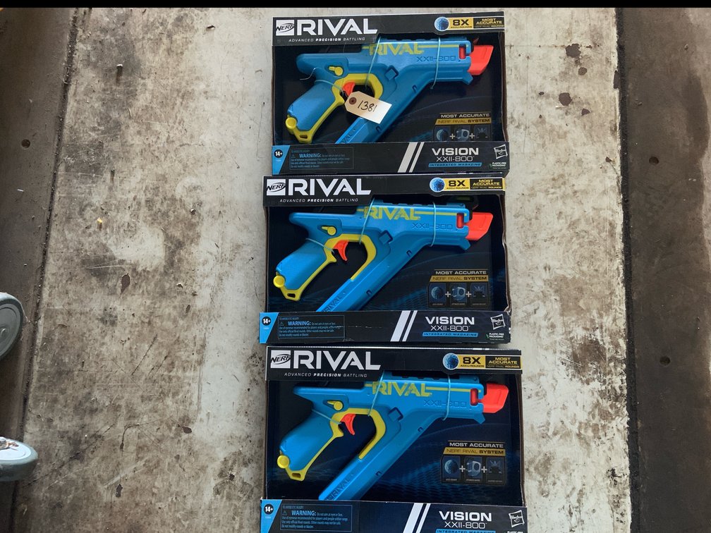 (3) Nerf Rival Blasters