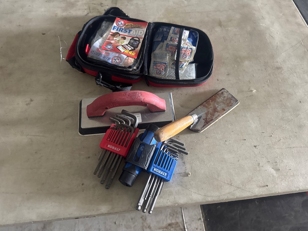 Allen Keys, Grout Float, First Aide Kits