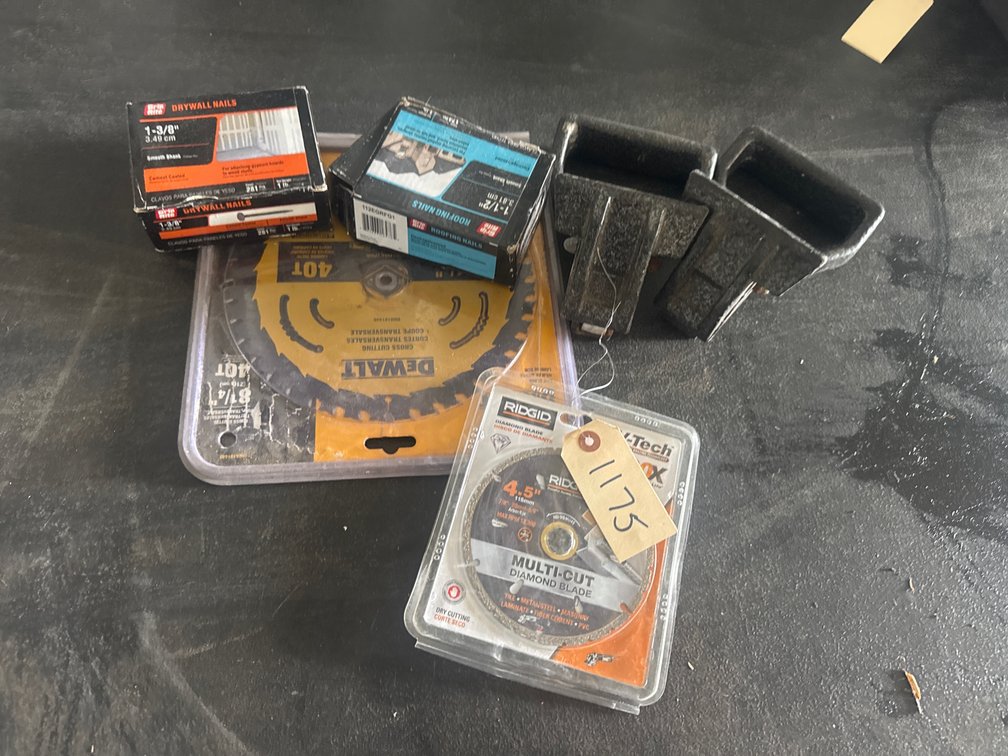 Saw Blades, Nails, Carpet Pullers