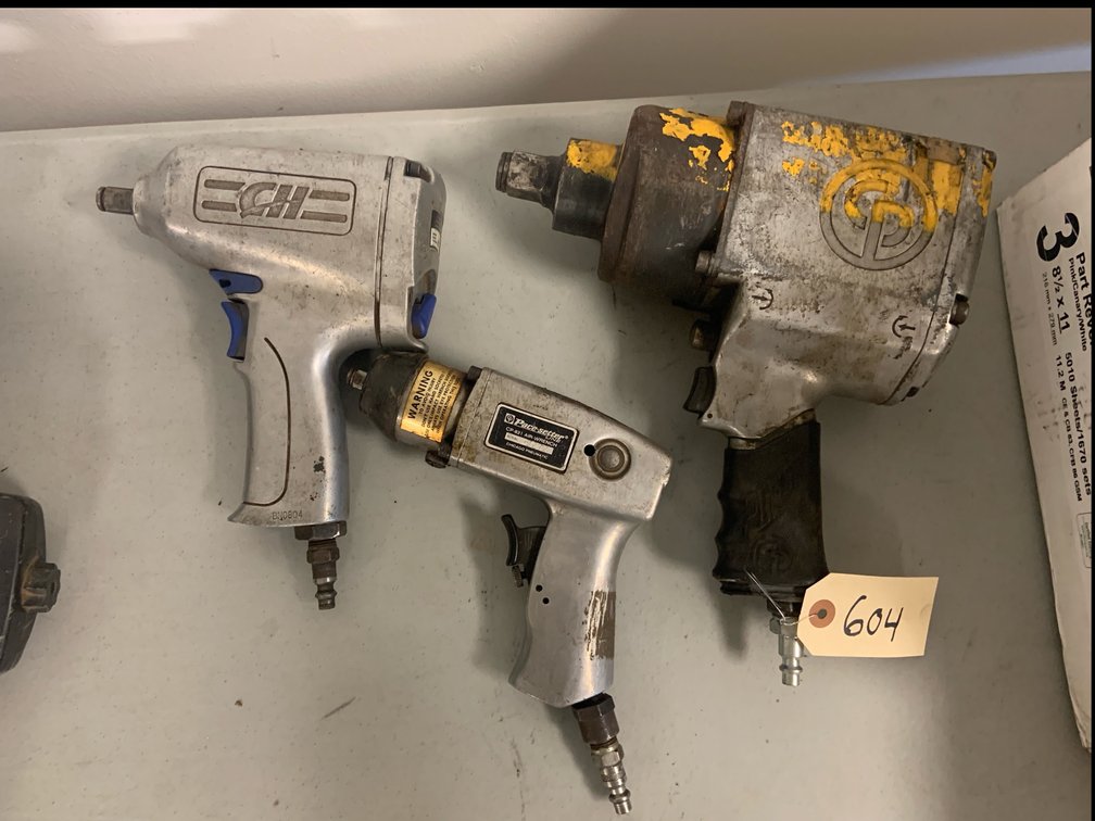 (3) Pneumatic Impact Wrenches