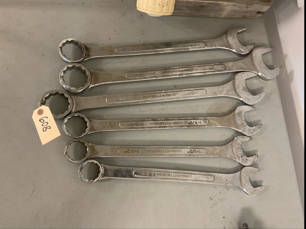 (6) Pittsburgh SAE Combination Wrenches