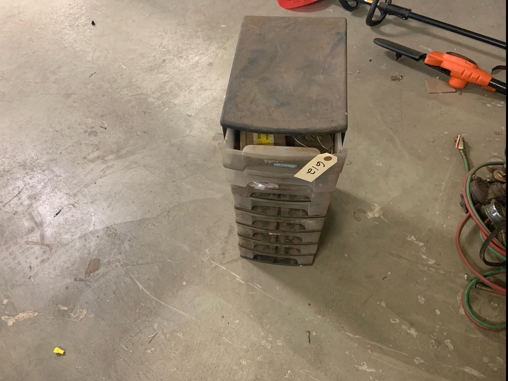 Plastic Cabinet With Hardware & Air Hoses