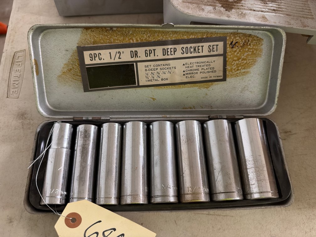 1/2” Drive Deep Socket Set