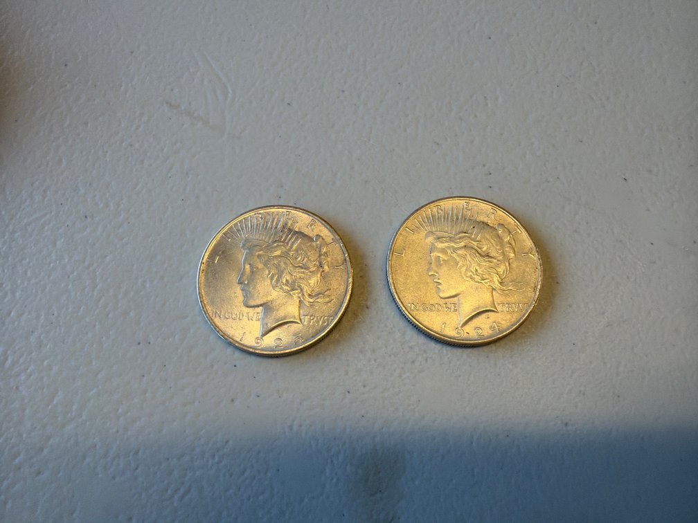 1924 & 1925 1$ Coins