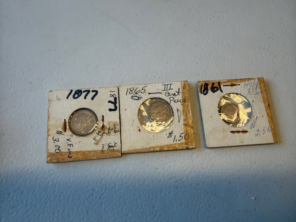 1861 1/2 Dime & 1877 Dime