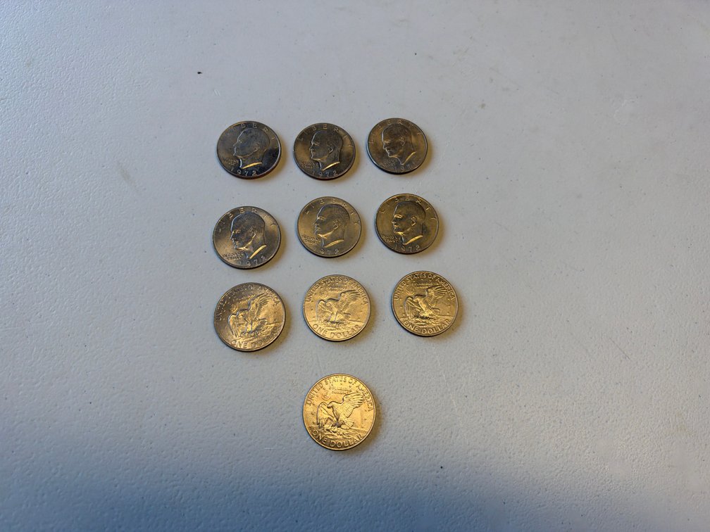 (10) Liberty 1$ Coins