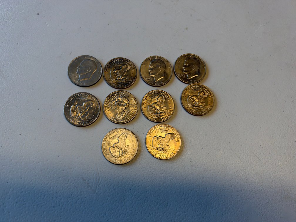 (10) 1$ Liberty Coins