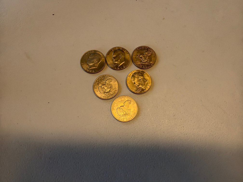 (6) 1$ Liberty Coins