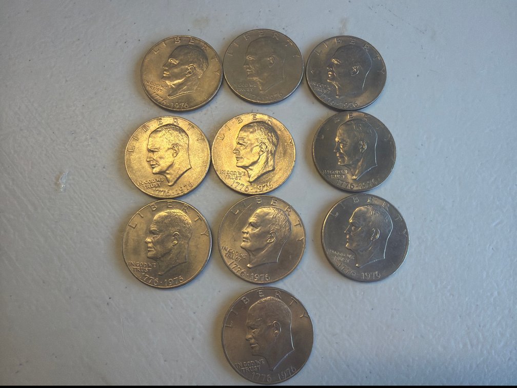 (10) 1776-1976 Liberty Dollar Coins