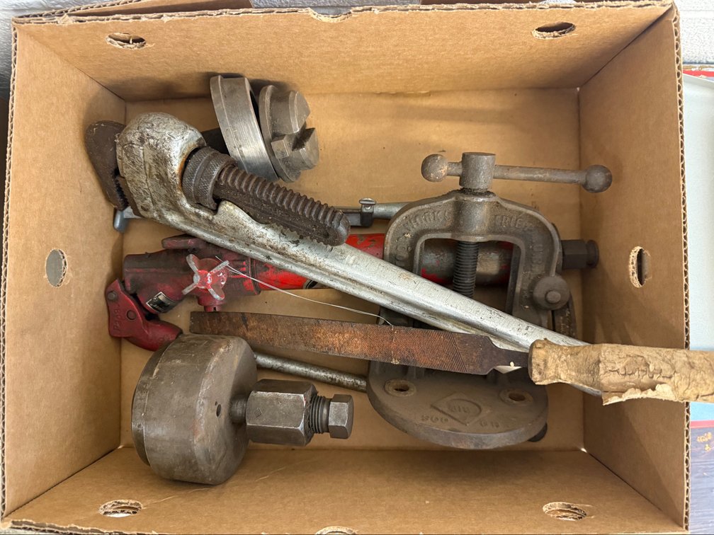 Vintage Plumbing And Pipe Working Tools